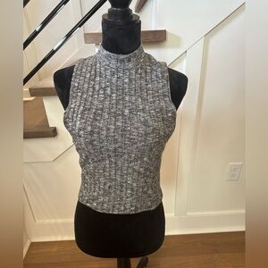 MC Crop Mock Neck Sweater